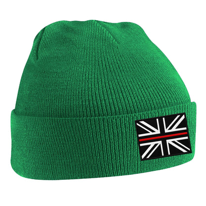 Thin Red Line Union Jack Beanie Hat