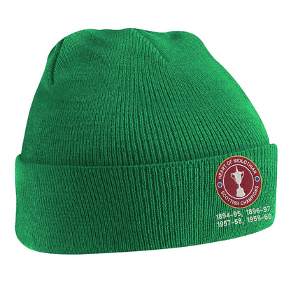 Hearts Scottish Champions Football Beanie Hat