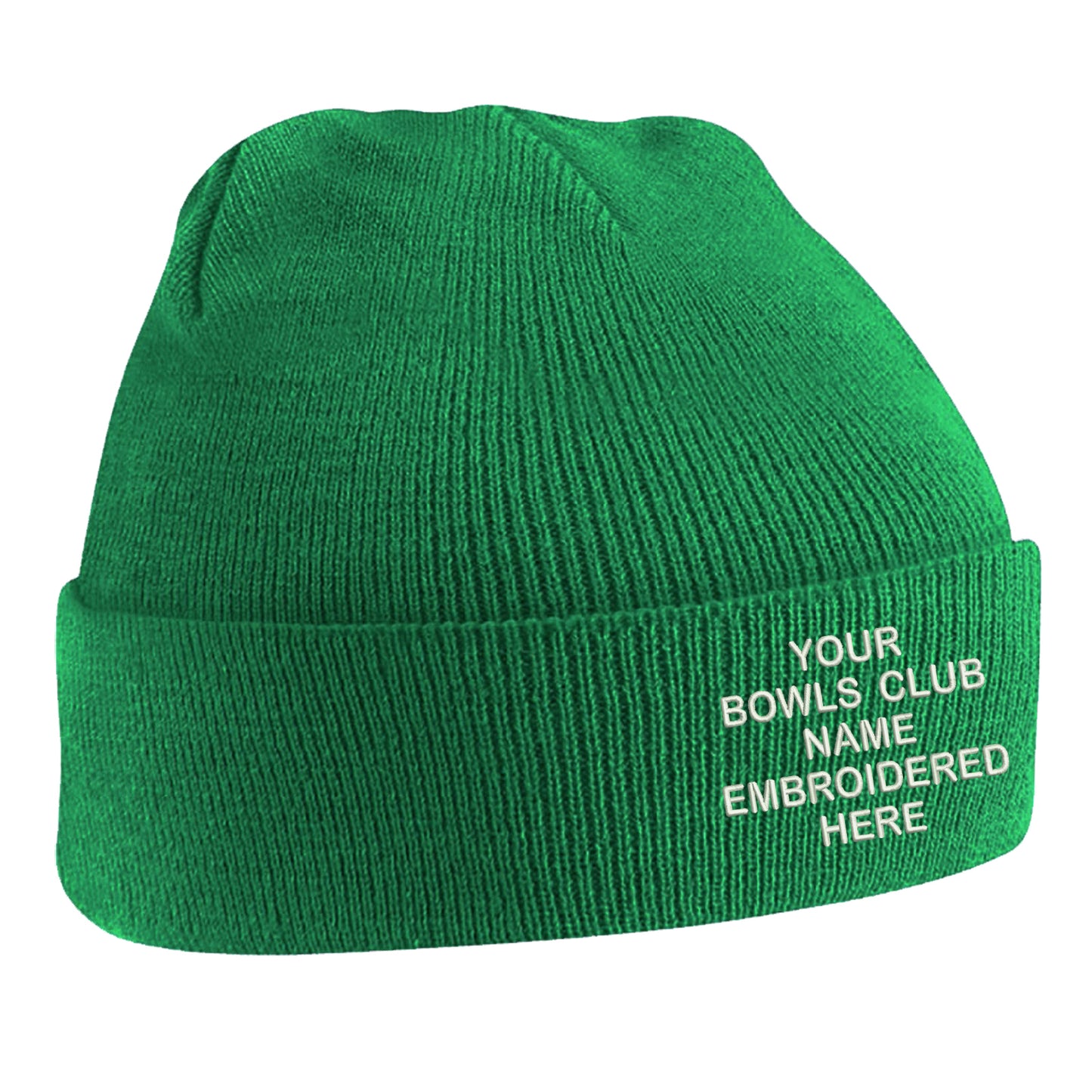 Personalised Bowls Club Beanie Hat