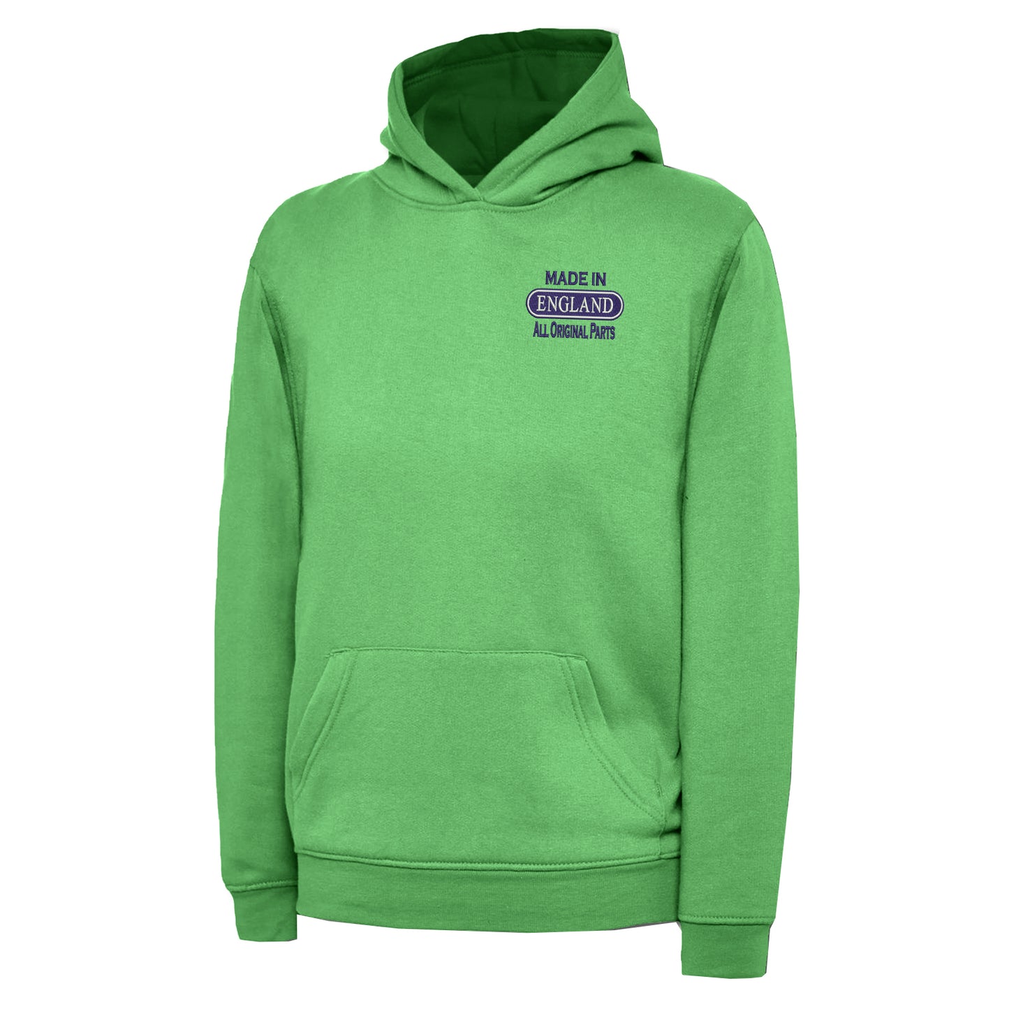Made in England All Original Parts Embroidered Children's Hoodie