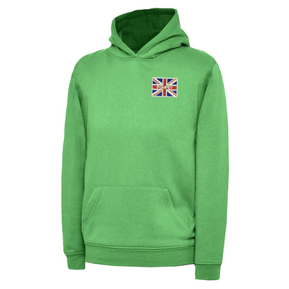 Pompey Coloured Union Jack  Embroidered Children's Hoodie