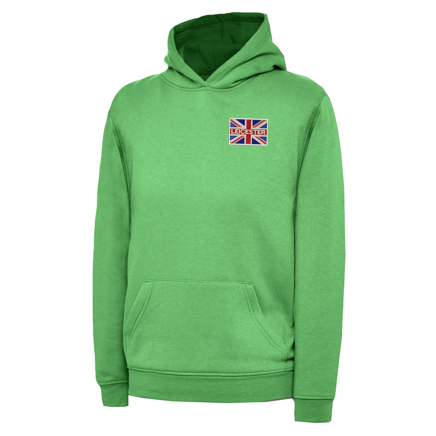Leicester Coloured Union Jack Embroidered Children's Hoodie