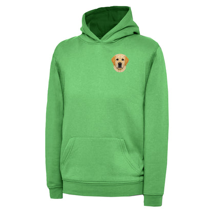 Children's Labrador Dog Face Hoodie