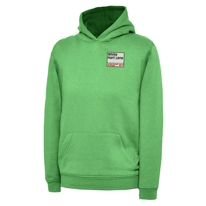 Children's Retro White Hart Lane Hoodie