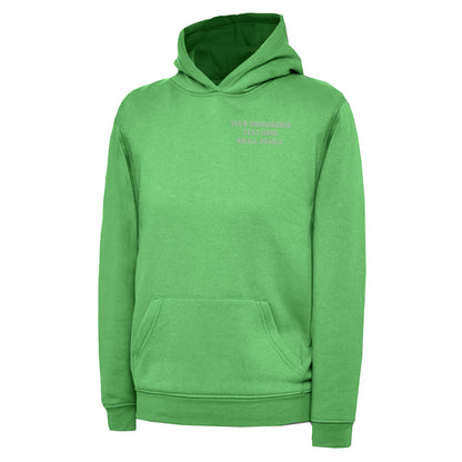 Children's Personalised Custom Small Text Hoodie