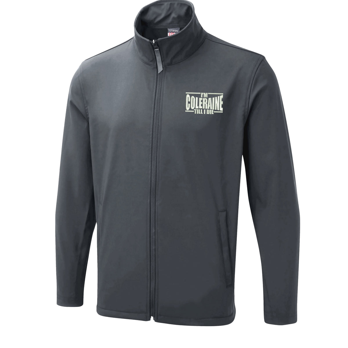 I am Coleraine Embroidered Soft Shell Jacket