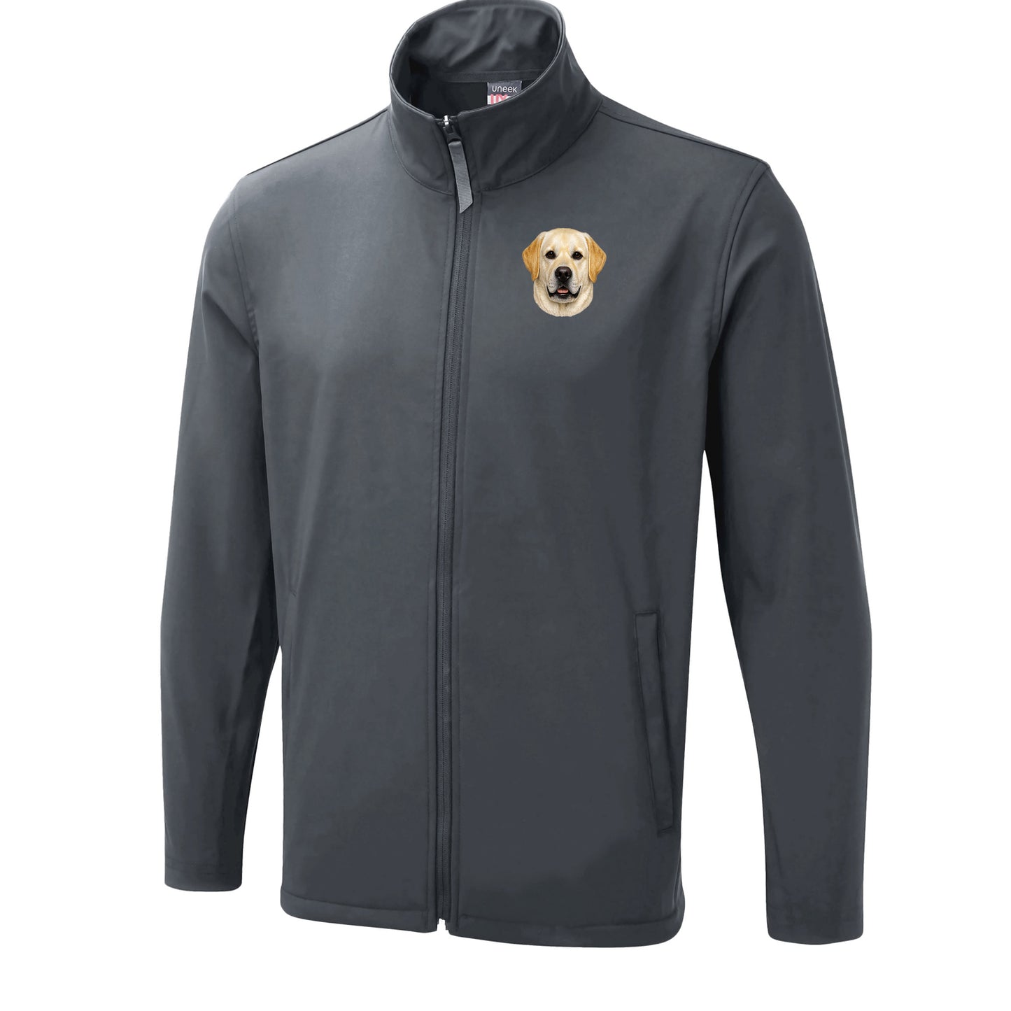 Yellow Labrador Dog Face Bomber Jacket