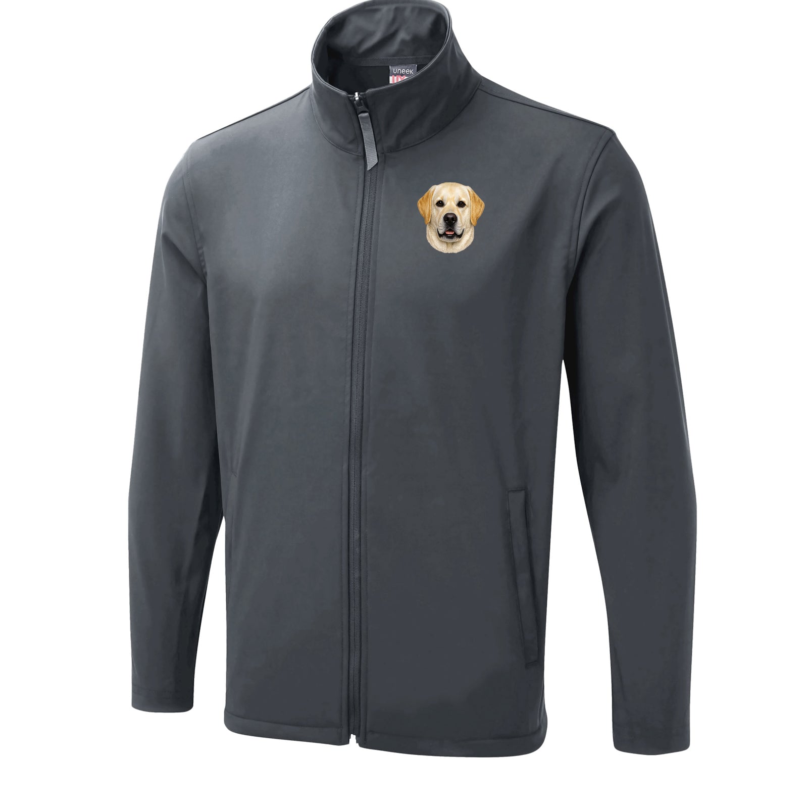 Yellow Labrador Dog Face Bomber Jacket