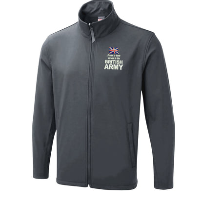 Proud to Have Served in The British Army Embroidered Lightweight Soft Shell Jacket