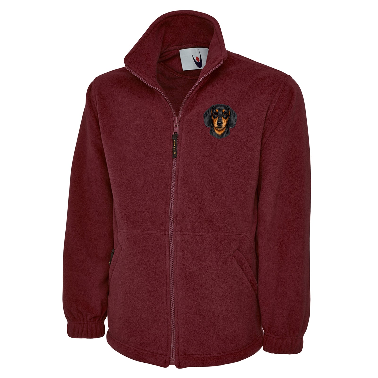 Dachshund Dog Face Fleece Jacket