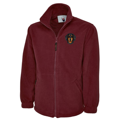 Dachshund Dog Face Fleece Jacket