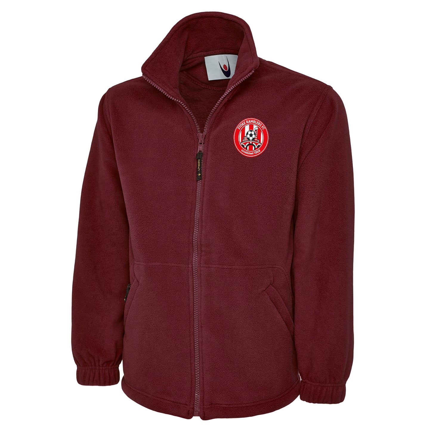 Retro Stoke City Football Fleece Jacket 