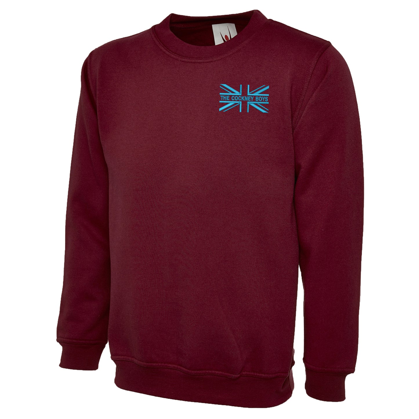 The Cockney Boys Union Jack Embroidered Classic Sweatshirt
