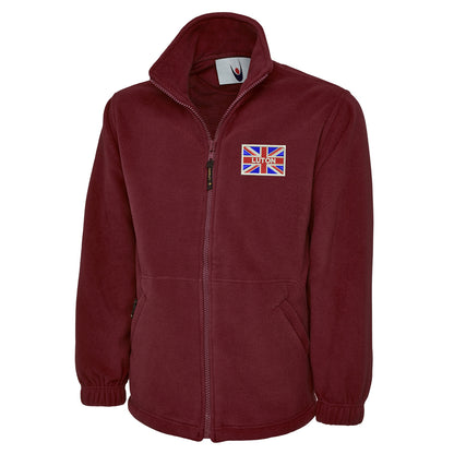 Luton Coloured Union Jack Embroidered Premium Fleece