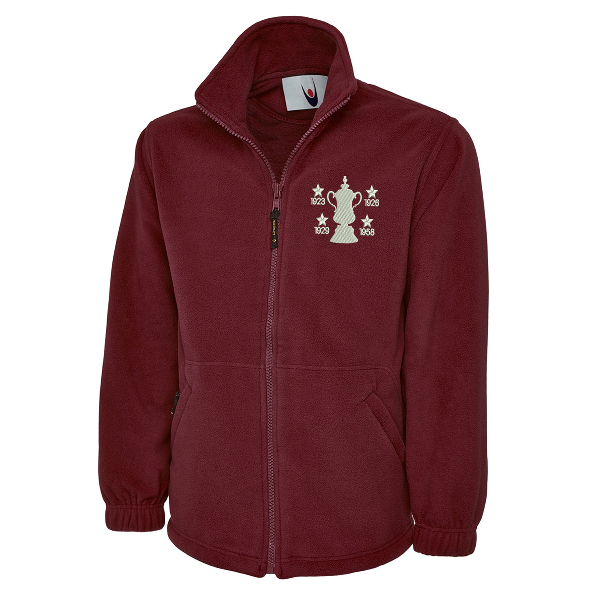 Retro Bolton Four Time Cup Winners Premium Fleece Jacket