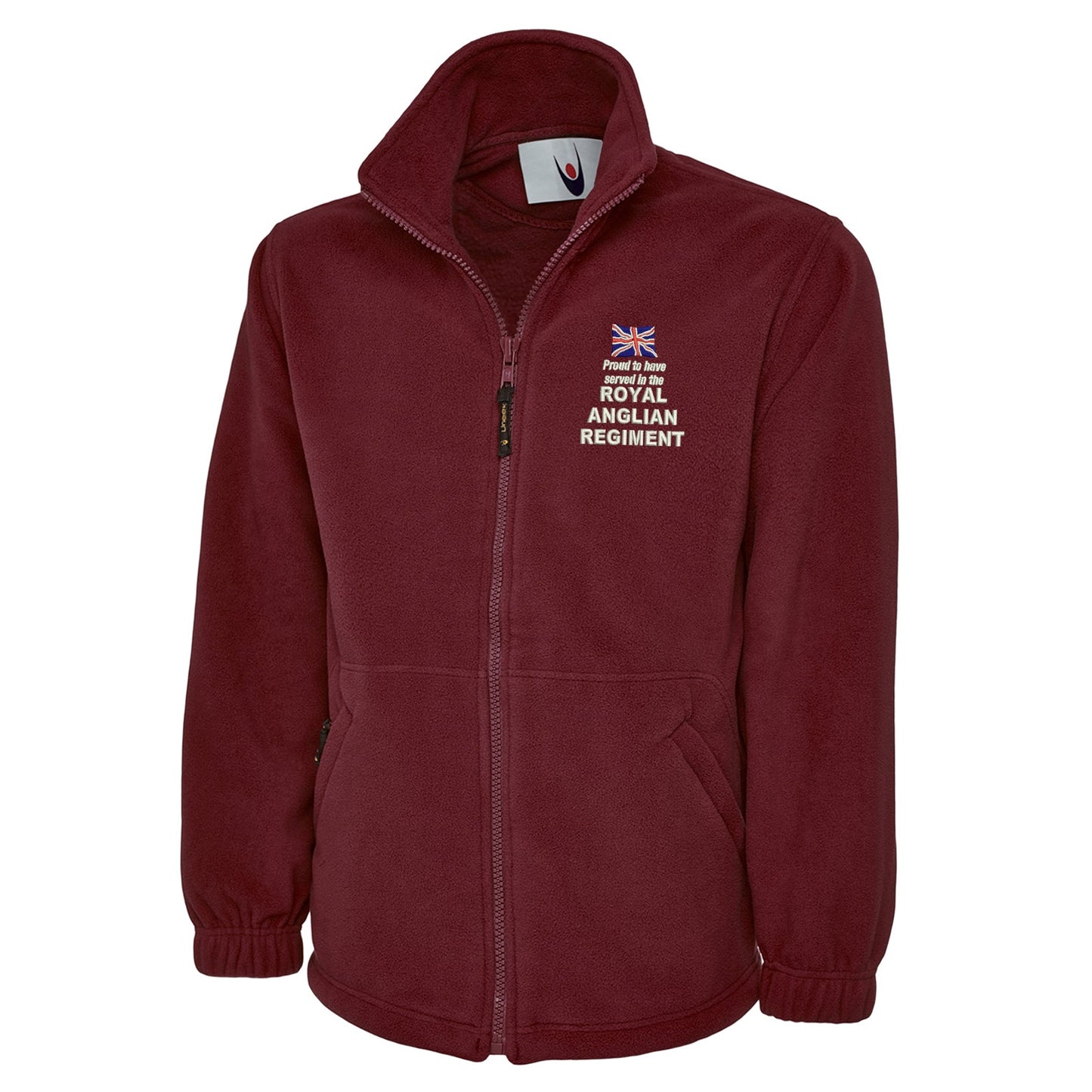 Proud to Have Served in The Royal Anglian Regiment Embroidered Premium Fleece
