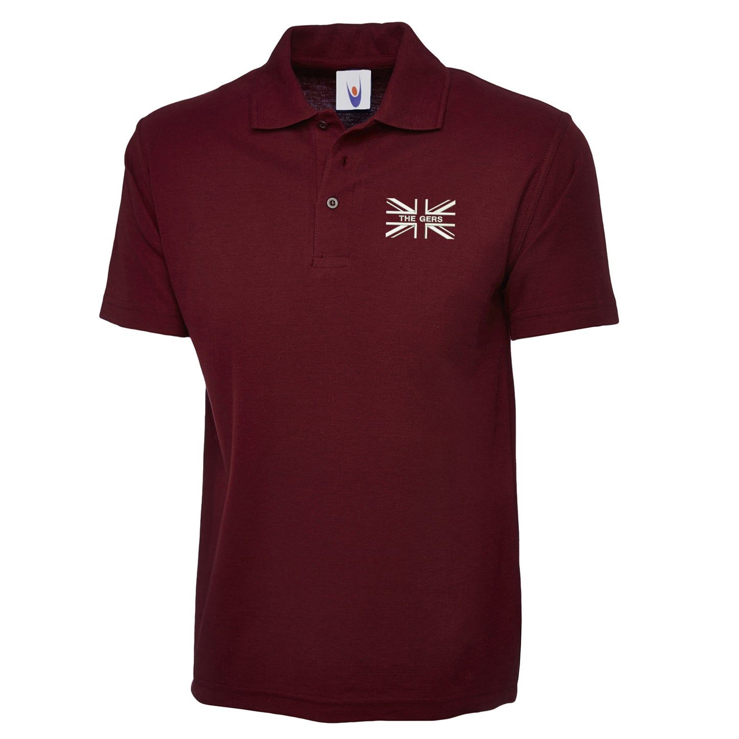 The Gers Union Jack Embroidered Classic Polo Shirt