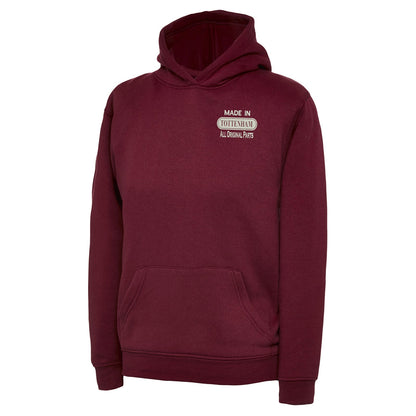 Made in Tottenham All Original Parts Embroidered Children's Hoodie