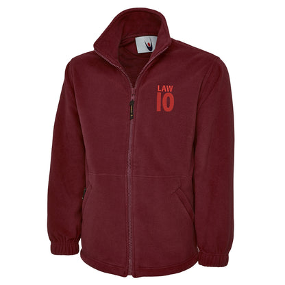 Law 10 Embroidered Premium Fleece