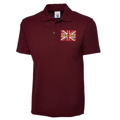 Walk On Walk On Coloured Union Jack Polo Shirt
