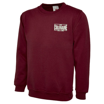 I am Coleraine Embroidered Sweatshirt