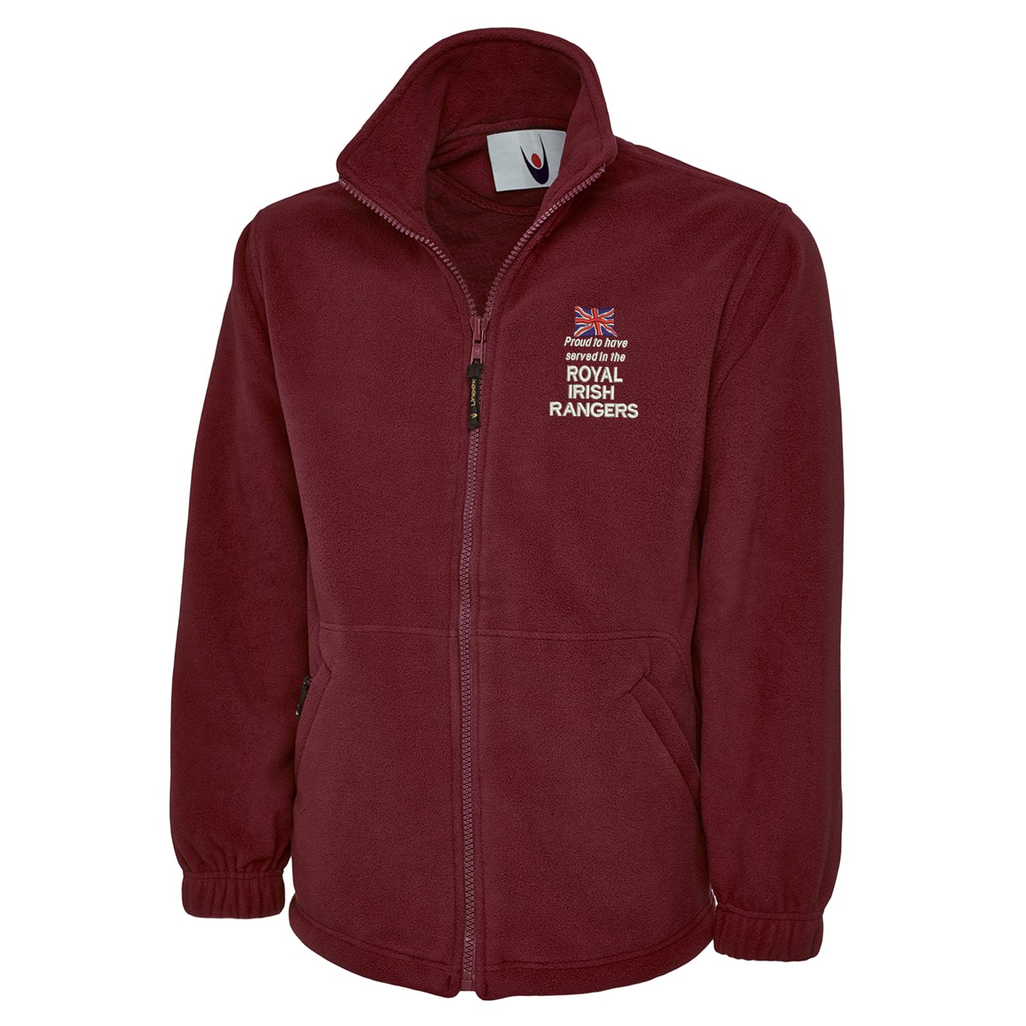 Proud to Have Served in The Royal Irish Rangers Embroidered Premium Fleece