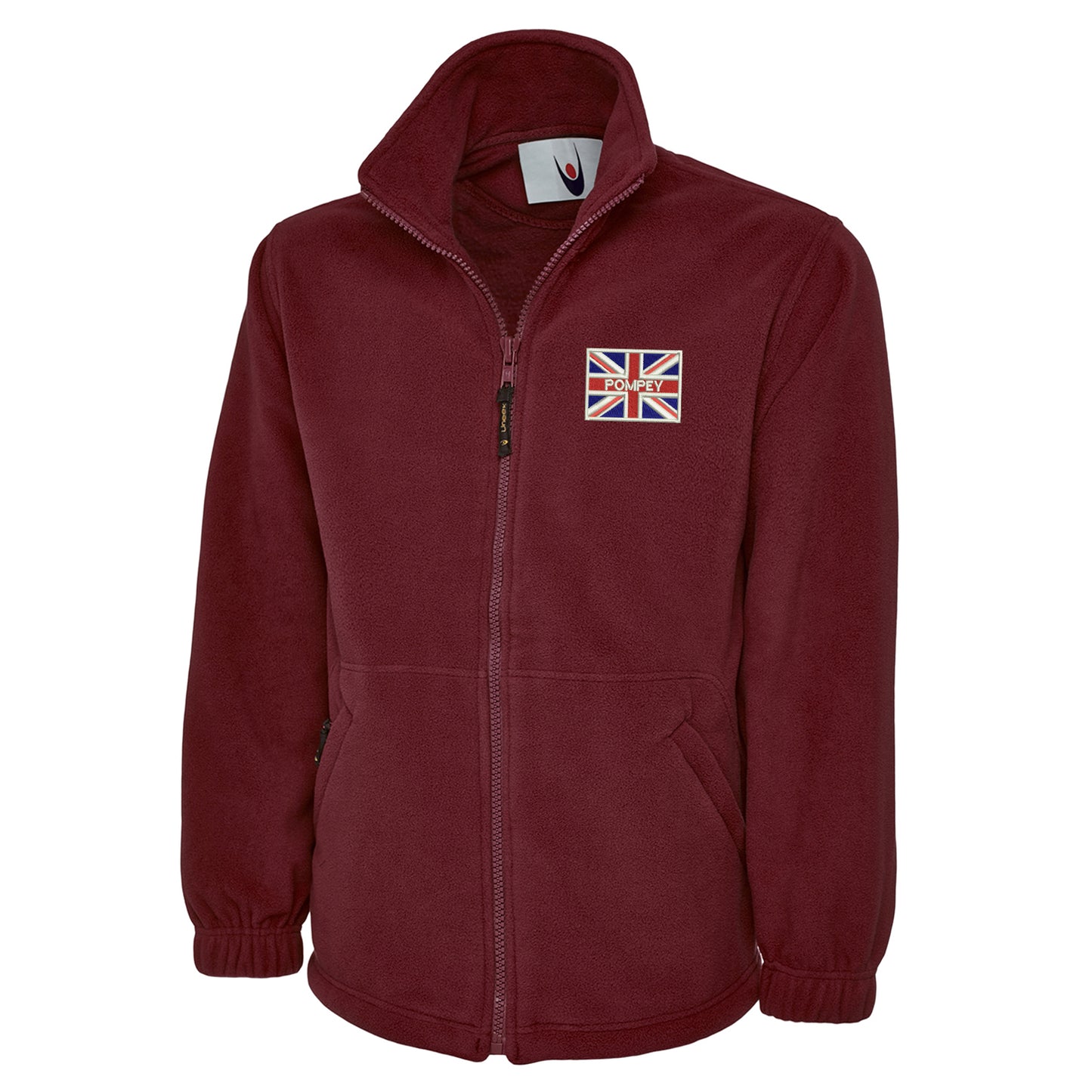 Pompey Coloured Union Jack  Embroidered Premium Fleece