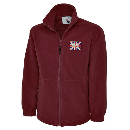 Pompey Coloured Union Jack  Embroidered Premium Fleece