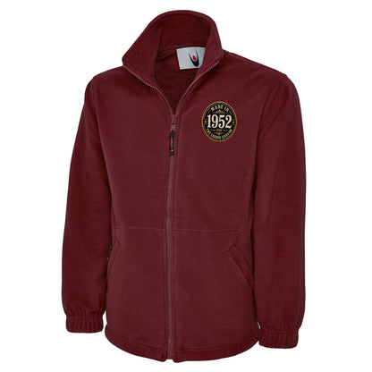 Made in 1952 Birthday Fleece Jacket 