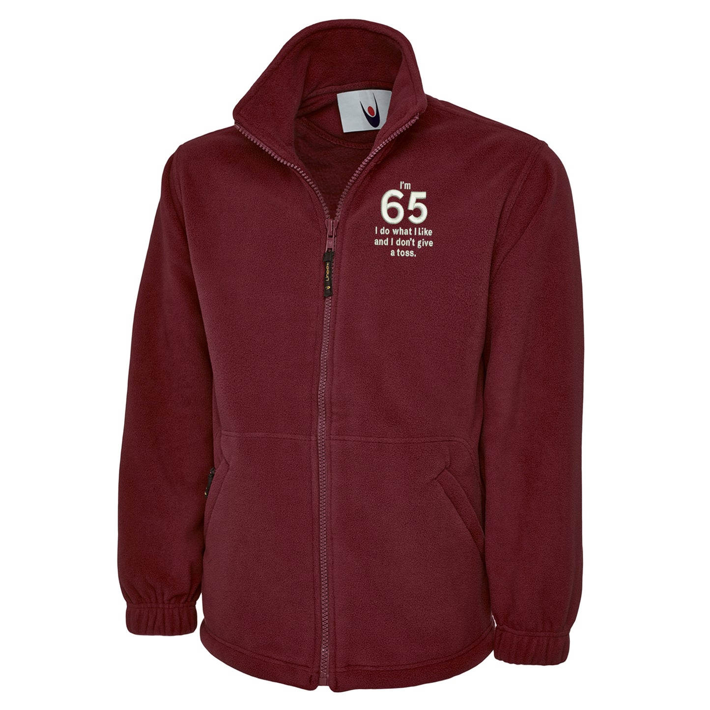 65th Birthday Fleece Jacket