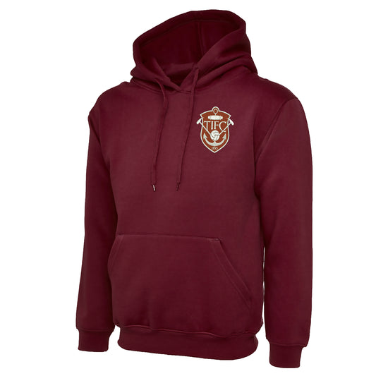 Retro Thames Ironworks FC Embroidered Hoodie