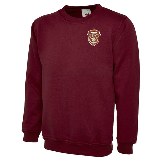 Retro Thames Ironworks FC Embroidered Classic Sweatshirt
