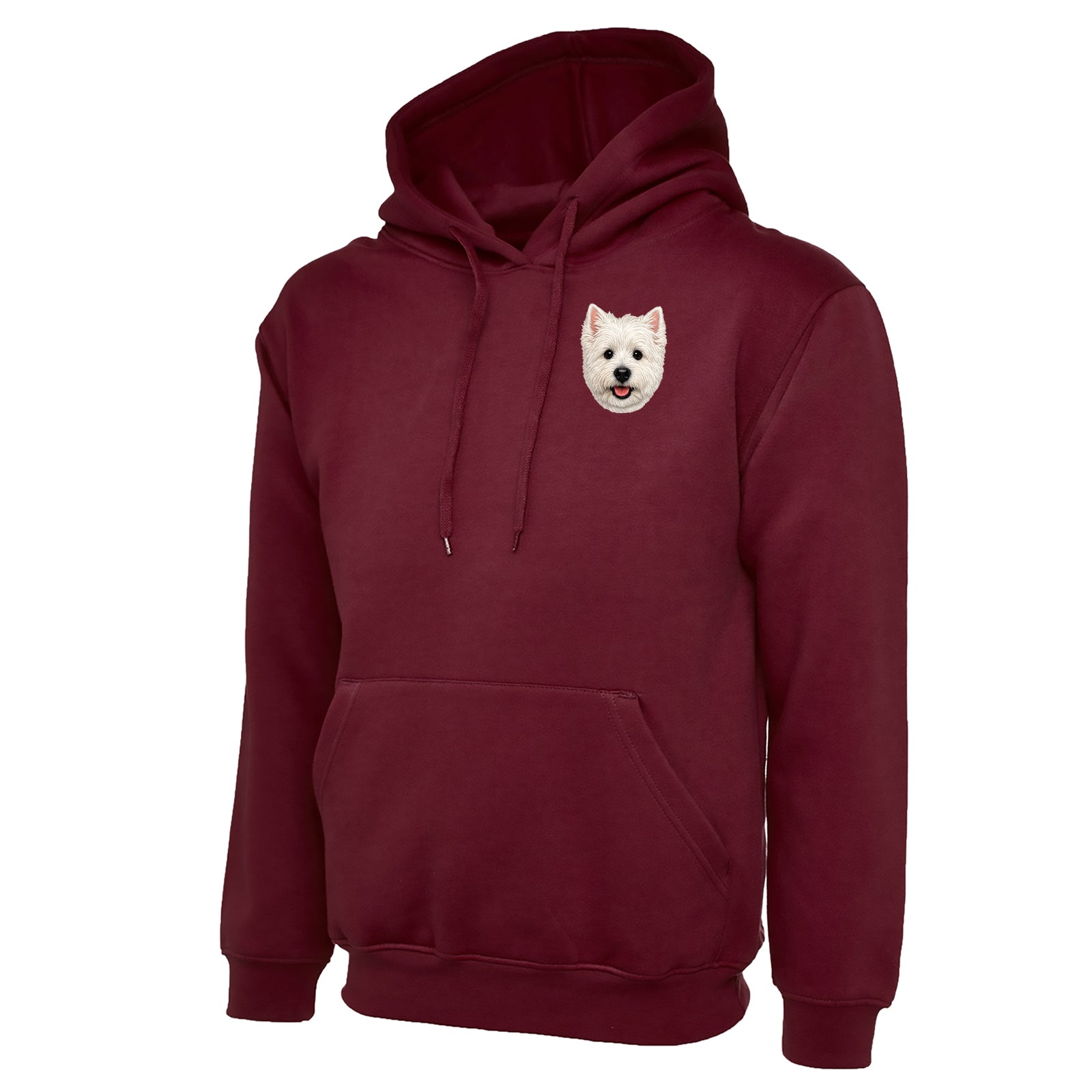 Westie Dog Face Hoodie 