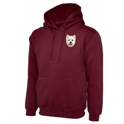 Westie Dog Face Hoodie 