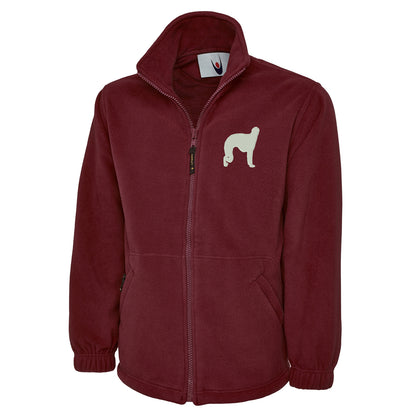 Borzoi Embroidered Premium Fleece Jacket
