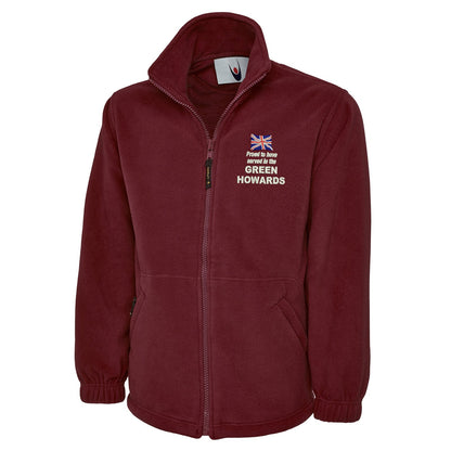 Proud to Have Served in The Green Howards Embroidered Premium Fleece