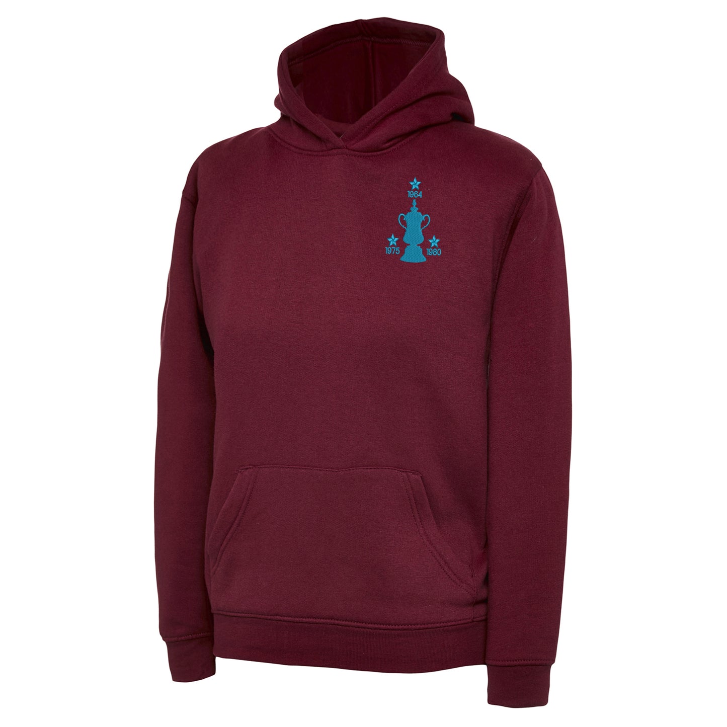 Retro West Ham Three Time Cup Winners Embroidered Children's Hoodie