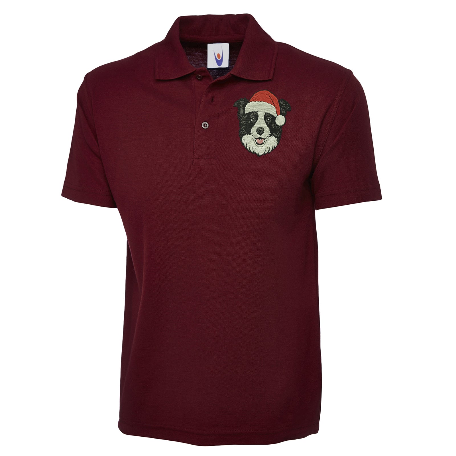 Border Collie Christmas Polo Shirt 