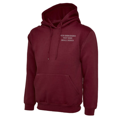 Personalised Custom Small Text Hoodie 