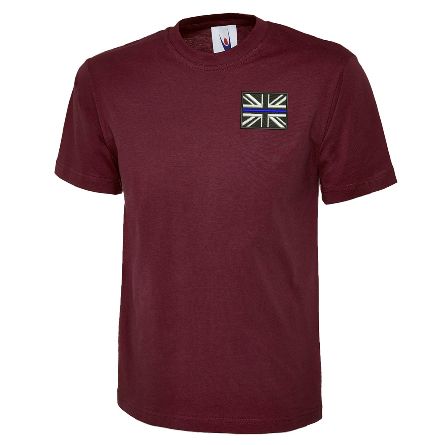 Thin Blue Line Union Jack Embroidered Classic T-Shirt