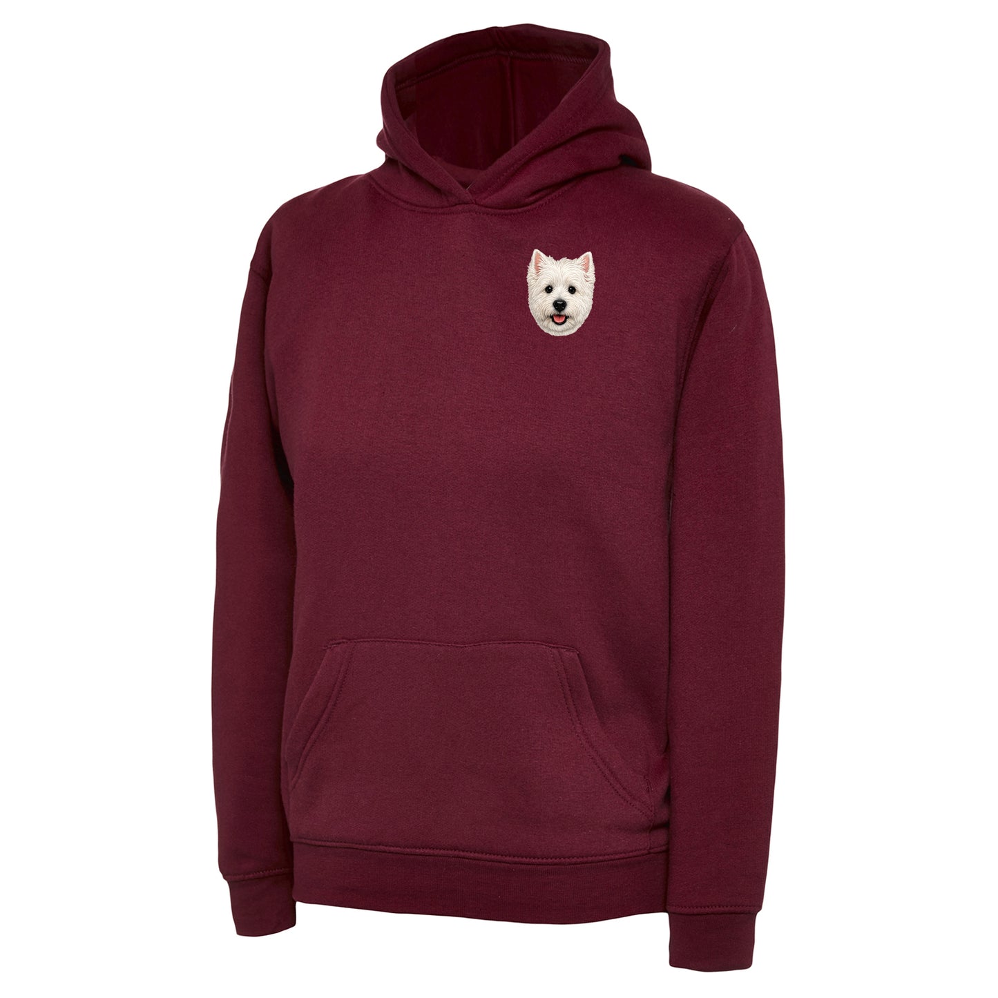 Children's Westie Dog Face Hoodie