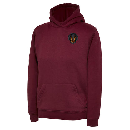 Children's Dachshund Dog Face Hoodie