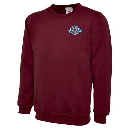 Sky Blues Keep The Faith Embroidered Classic Sweatshirt