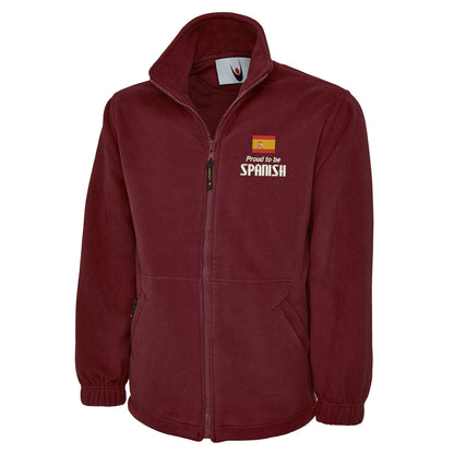Proud to be Spanish Embroidered Premium Fleece