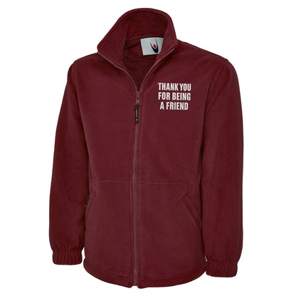 Thank You for Being a Friend Fleece Jacket 