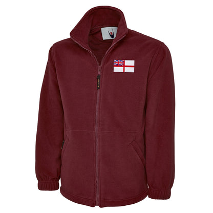 Royal Navy White Ensign Flag Fleece Jacket 
