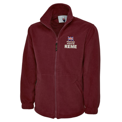 Proud to Have Served in The REME Embroidered Premium Fleece
