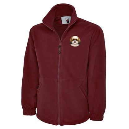 Shih Tzu Dog Face Fleece Jacket 