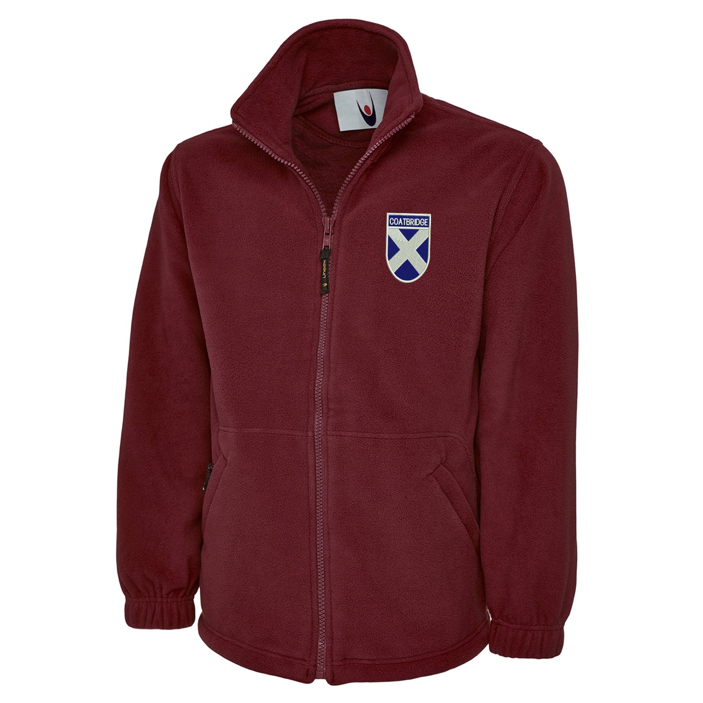 Coatbridge Flag of Scotland Shield Premium Fleece Jacket