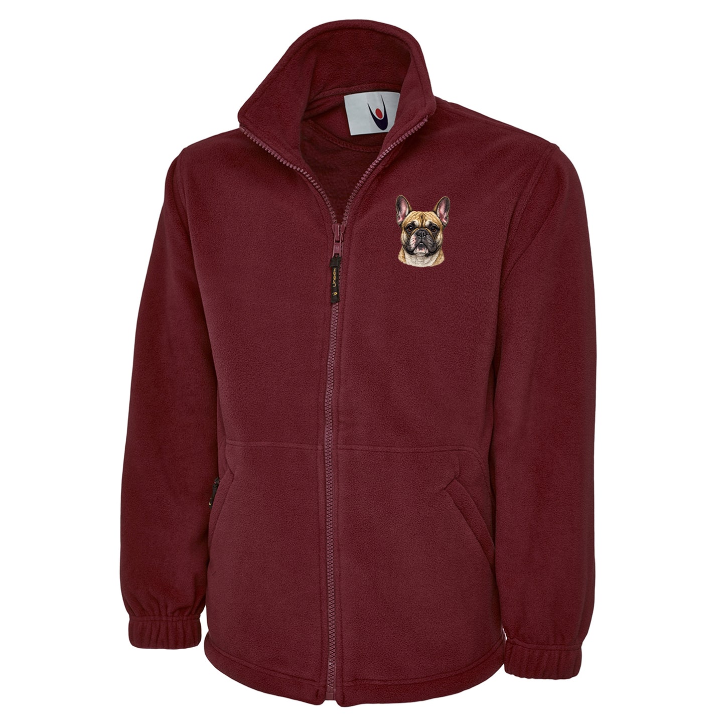 French Bulldog Dog Face Fleece Jacket 